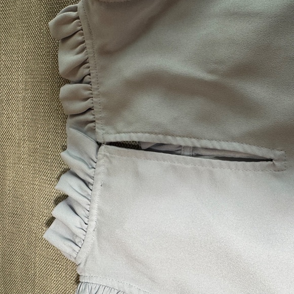 Ann Taylor Steel Blue Blouse Size L EUC - Picture 3 of 4